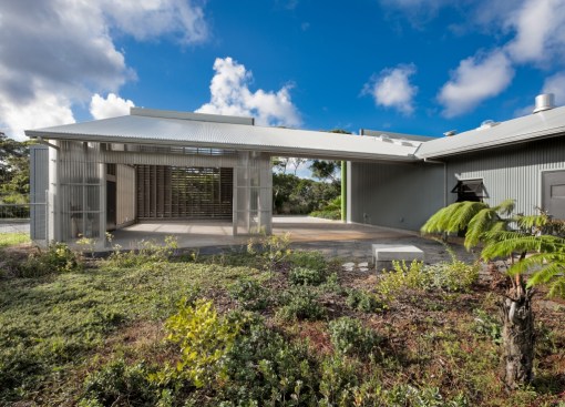 Behind the education pavilion and main lanai is a native species garden including many threatened and endangered plant species