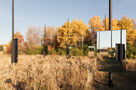 Clearing, by Dream The Combine, at Franconia Sculpture Park in Shafer, Minn., 2017.
