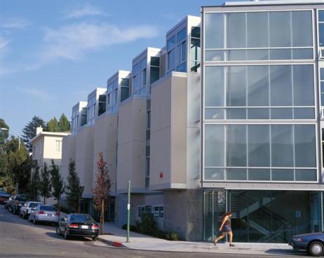 Around the corner, the Broadway Terrace elevation features bays that complement the prevalent architecture of nearby homes.