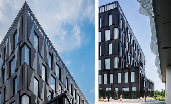 While contributing to the building's over all beauty, Digital Futures 2's window to wall ratio improve its energy performance.