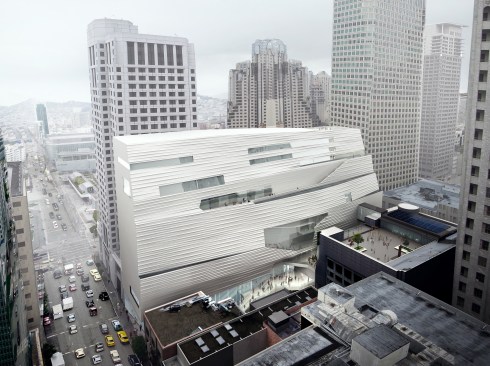November 2011 rendering showing the new addition from the east.