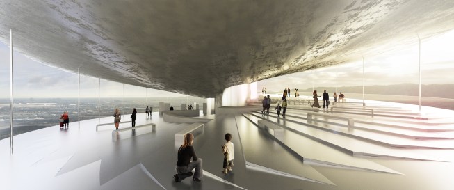 Interior observation area.