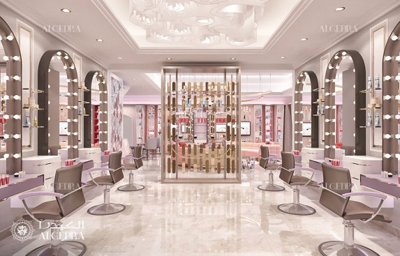 Luxury beauty salon interior design