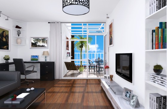 Fig. 6 Rendering of the Sample Living Room