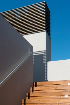 Exterior stair.
