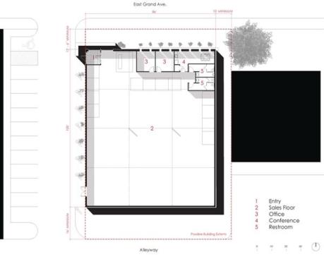 The floor plan. 