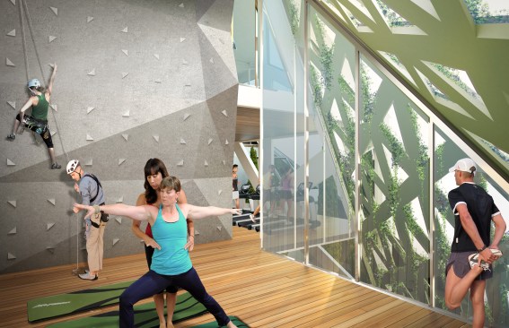 Gym area. 