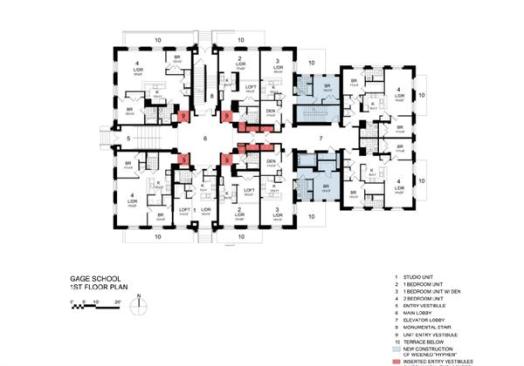 The projects first floor plan.