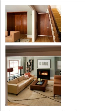 Top: View of Street Level towards rear Bottom: Street Level Music Room