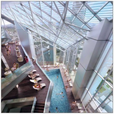 Tower 2 atrium.