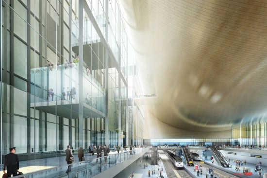 A view inside the proposed station.