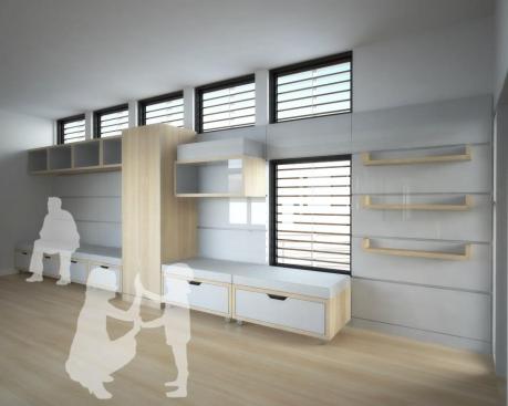 Interior storage.
