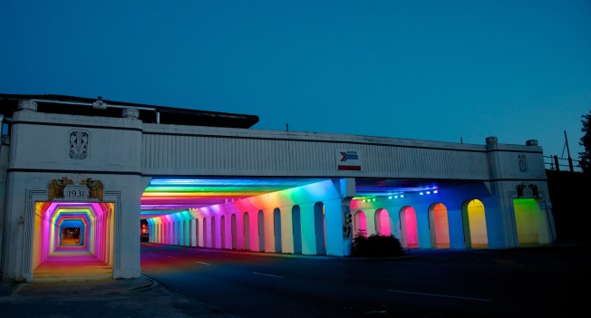 LightRails+%40+sunset