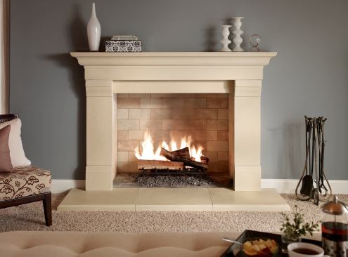 Eldorado Stone. Hand-crafted limestone veneer Fireplace Surrounds provide an elegant option that is lighter in weight, lower cost, and quicker to install than natural limestone. Available in nine profiles ranging from modern to ornate, the surrounds come in 42- to 52-inch widths and are hand-finished. Mounting brackets and matching trim kit material are included.
www.eldoradostone.com. –K.T.