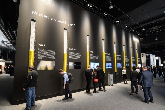 The Erco stand in Hall 3 at Light+Building 2016.