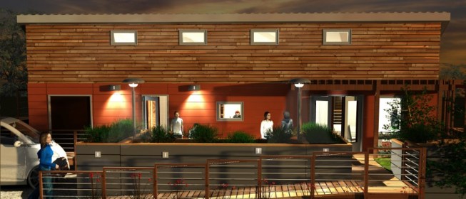 Rear deck.
