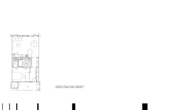 The floor plan for a typical unit.