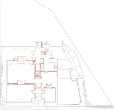 The existing first floor plan before demolition. 