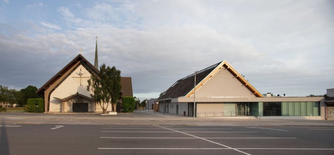 The church and existing community centre