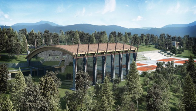 Tennis courts and facilities