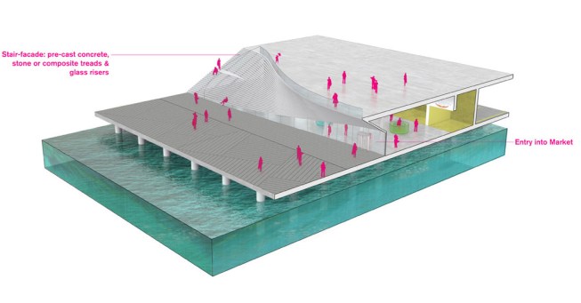 Navy Pier park axonometric.