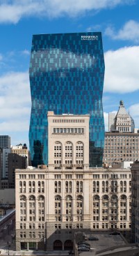 Roosevelt University Academic, Student Life and Residence Center South Elevation