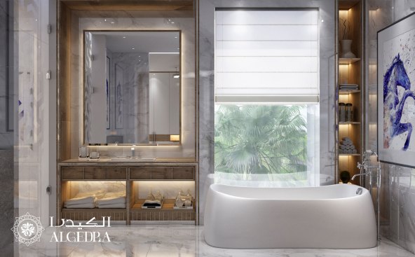 Deluxe villa luxury bathroom design