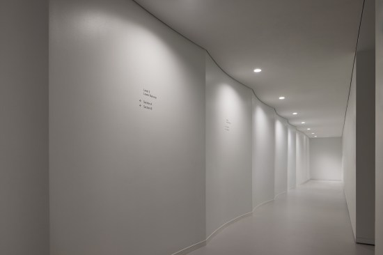 Wayfinding system navigating guests through the hallways of the upper and lower balconies