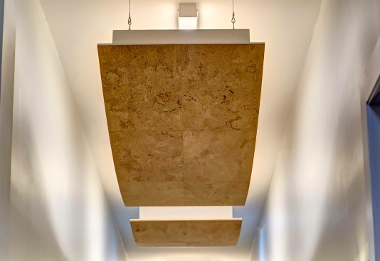 Corridor Suspended Cork Panel Detail