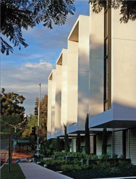 The project makes sustainability a priority with drought tolerant landscaping, a waterfiltration system for roof runoff, and solar powered electricity.