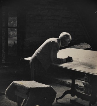 A portrait of Wright by an unknown photographer