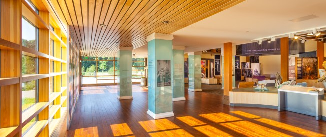 The path through the visitor center was designed to be winding, a reference to the difficult journey undertaken by those who escaped to freedom.