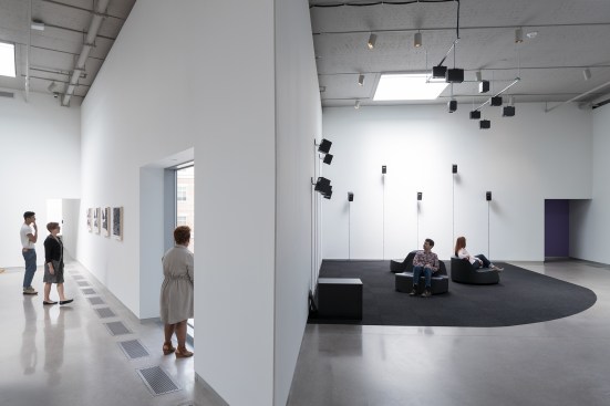 View of second floor galleries in the Institute for Contemporary Art at VCU.