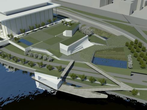 Concept aerial view rendering&nbsp;(Jan. 2013).