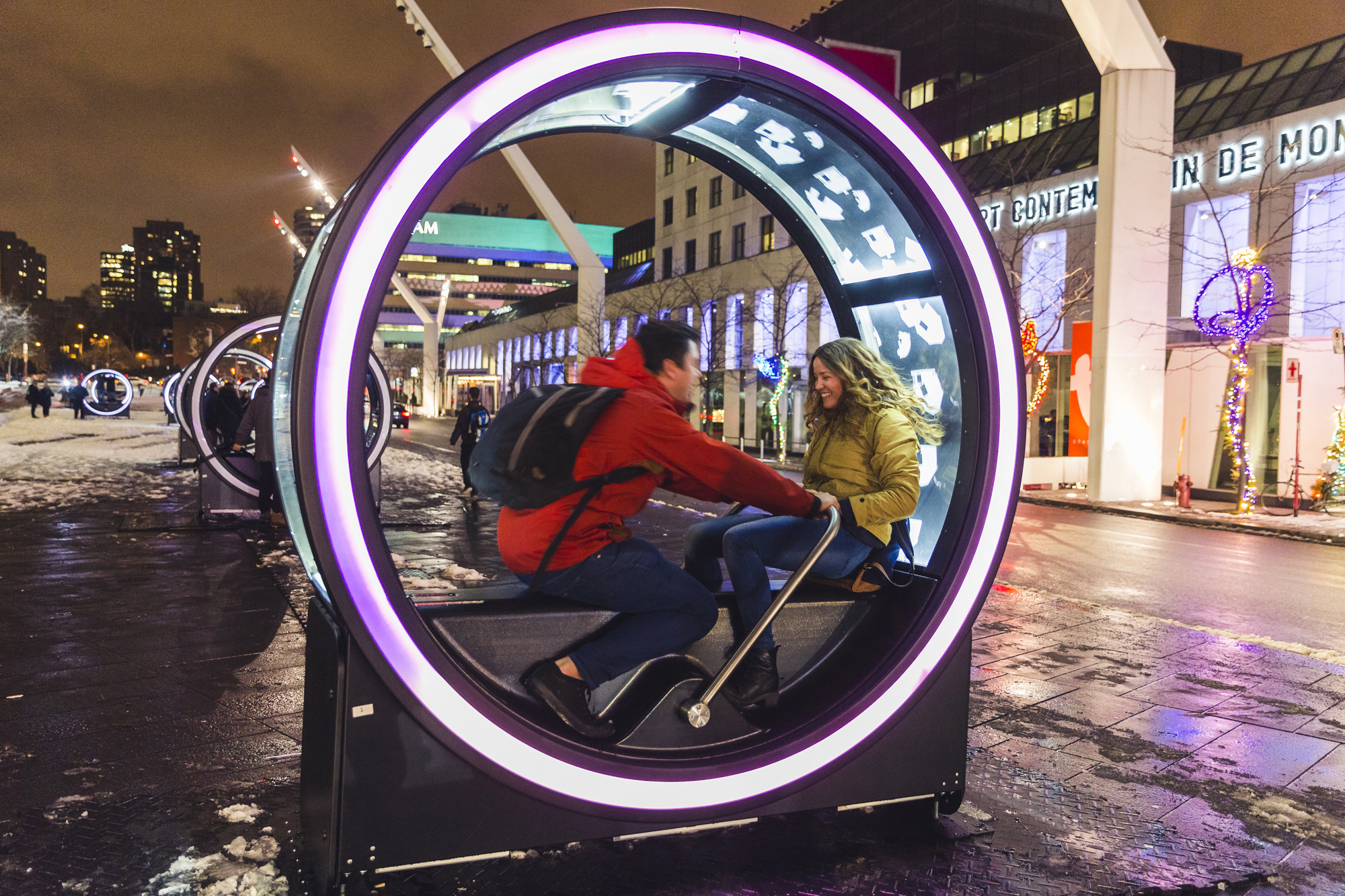 Loop Installation Lights up Montreal’s Place des Festivals