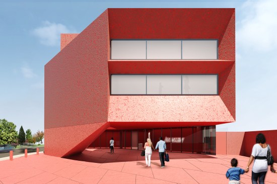 Rendering of the new Linda Pace Foundation building
