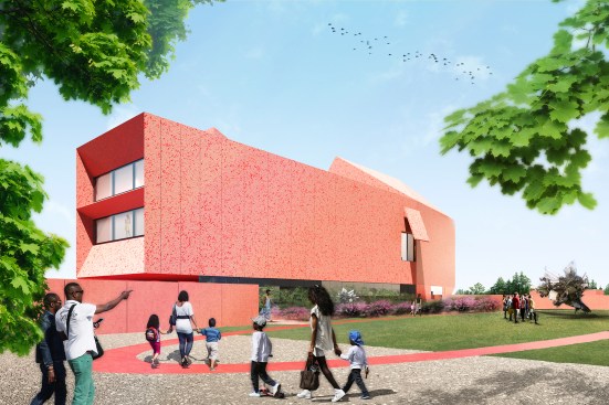 Rendering of the new Linda Pace Foundation building