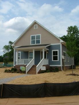 Relocated from another area of Raleigh, this Builders of Hope home was gutted and remodeled to NAHB, Energy Star, LEED, HealthyBuilt Home, and Advanced Energy’s SystemVision standards, but is priced below market rate.