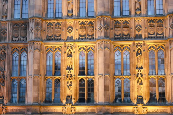 Detail from the Palace of Westminster in London