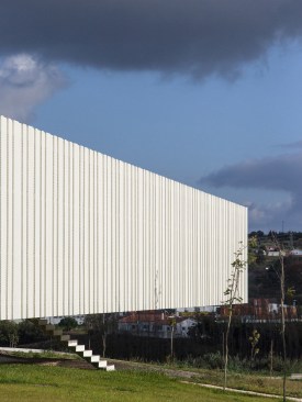 View of office building façade