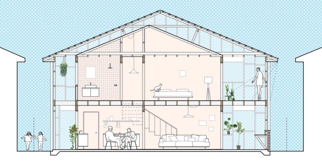 A section of Otherothers’ Offset House