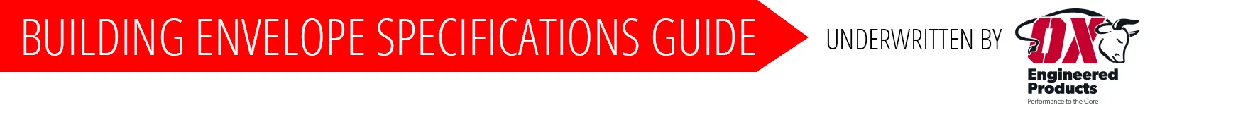 Building Envelope Specifications Guide - Content Group