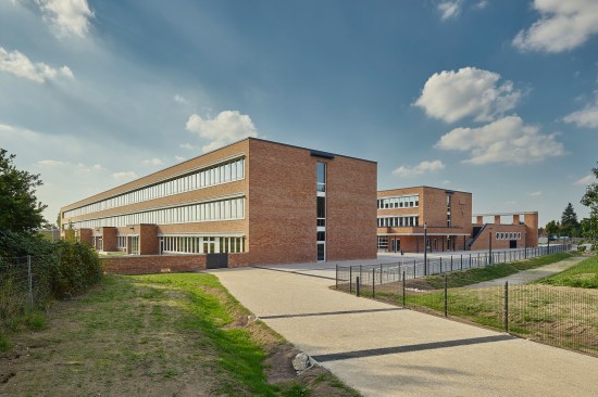 View from northwest with middle school wing in foreground