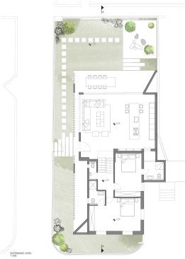 The Pavilion House by Tal Goldfish Smith, Entrance level