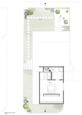 The Pavilion House by Tal Goldfish Smith, Master suite level