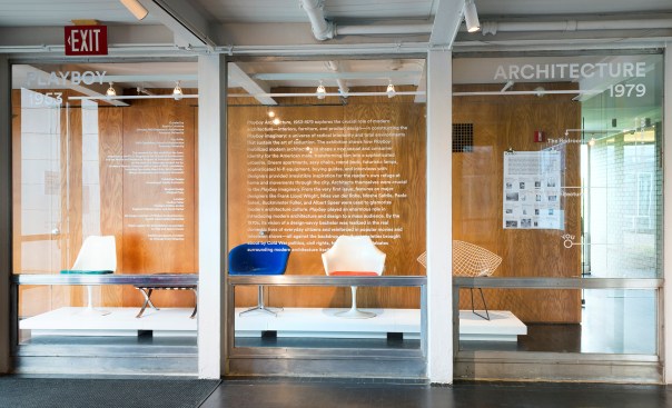A selection of Modern chairs on display at the exhibition