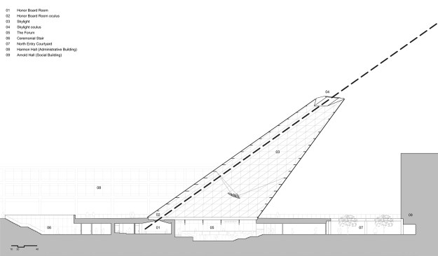 Section of the tower