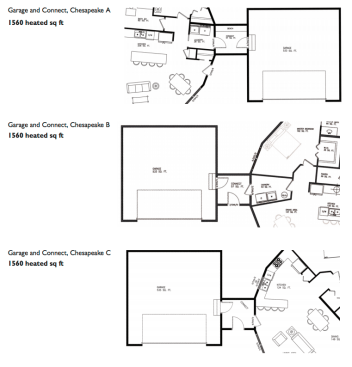 Chesapeake model garage with connect options
