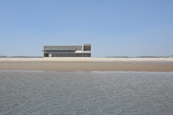 East facade, view from water 