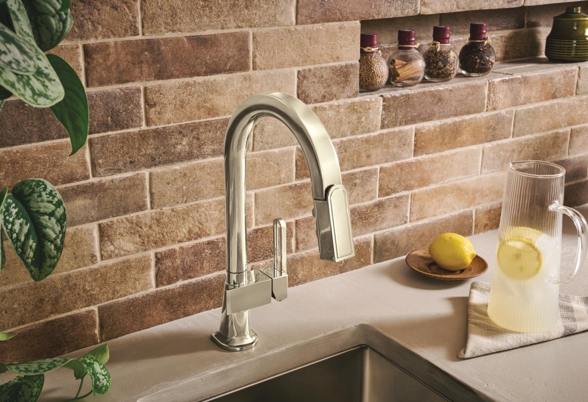 Distributeur De Savon Intégré Brizo - Finition Brilliance Black Onyx, Laiton Et Plastique, Pour évier De Cuisine